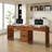 78 Inch Two Person Desk with Drawers, Double Computer Desk with Storage 5 Drawers for Two Person, Extra Long Writing Desk Workstation with File Drawer for Home Office-114256207