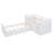 L-Shaped  Space-Saving Twin Loft And  Twin  Platform Bed With 7 Drawers And Full Guardrails(WHITE)