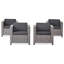 4 chaises d'extérieur, simili, couleur noire, 100% coussins, eau contemporaine 4 - confortables,