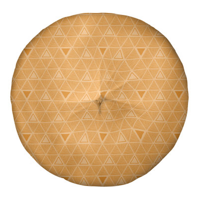 Classic Hand Drawn Triangles Floor Pillow