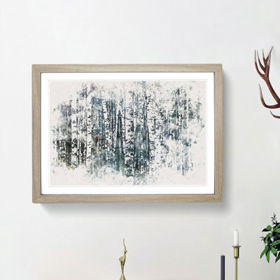 A Birch Tree Forest - Framed Print
