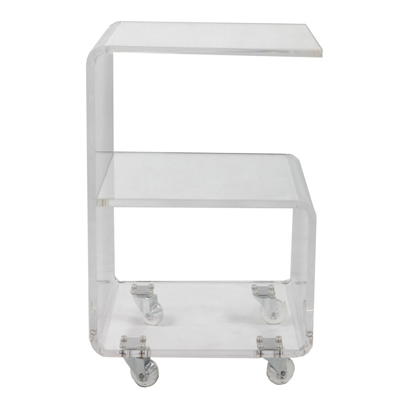 Table de bout rectangulaire avec rangement Sanai