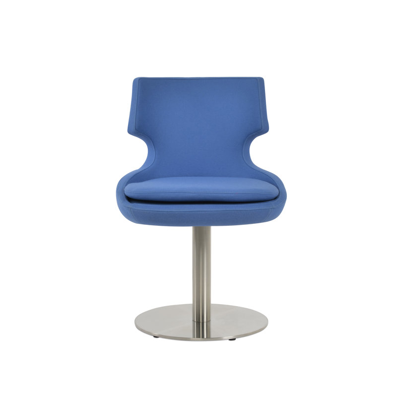 Table ronde Patara, Acier Inoxydable, Bleu ciel