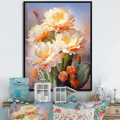 Yuna, rose, vert, cactus, impression romantique IV