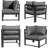 Lasher - Person Patio Conversation Set with Cushions-315220505
