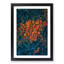 Cluster of Orange Trees in Abstract - Framed Print-55685045-55685050