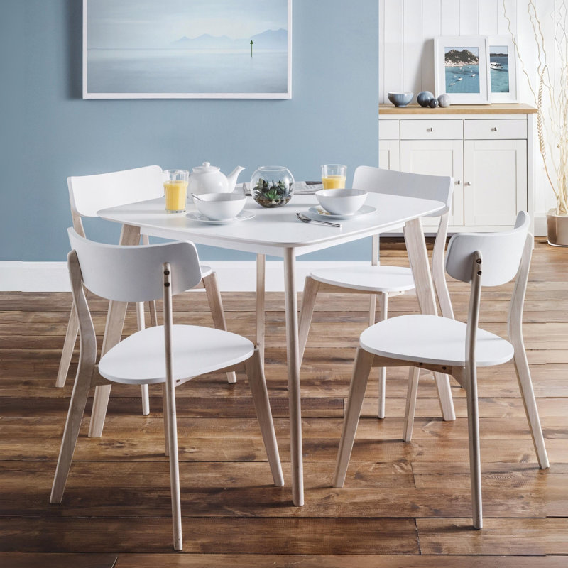 Aramis Dining Table, White/Oak