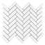 Metro Brick Herringbone 10-5/8 " x 12-1/2 " Porcelain Mosaic Floor and Wall Tile-813431323