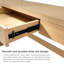 Bureau d'ordinateur 47 "avec tiroir et cadre en bois Knox