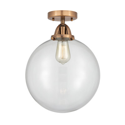 Alphonsa Glass LED Semi Flush Mount