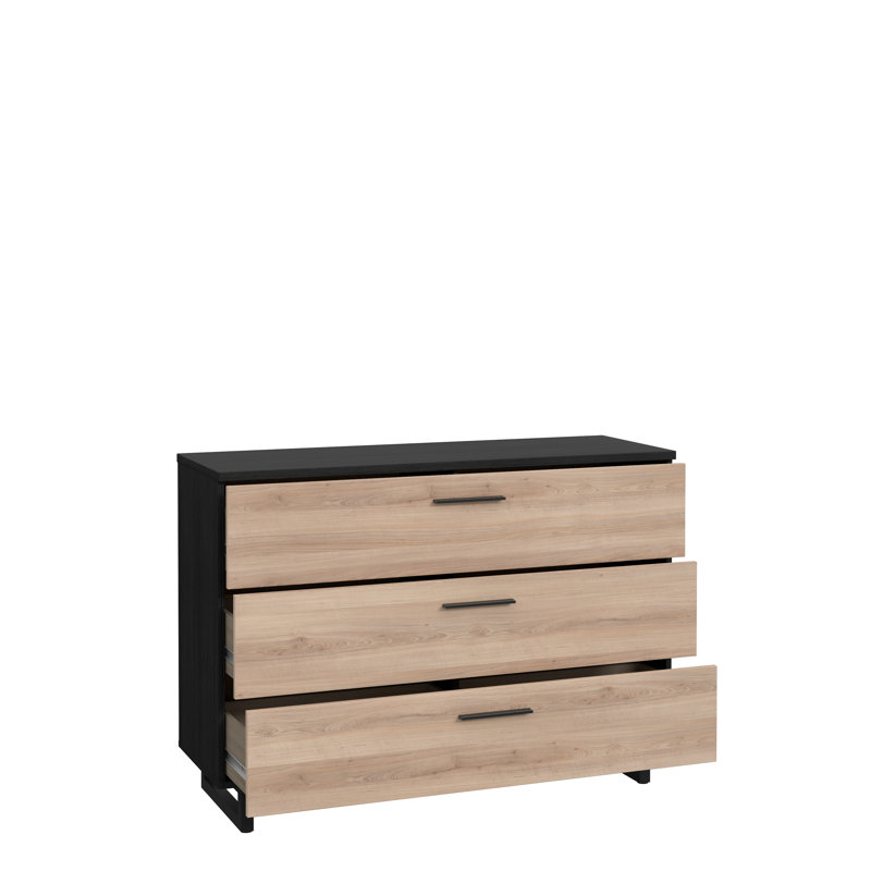 Baek 120cm W 3 - Drawer Chest of Drawers