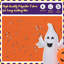 Longue citrouille d'Halloween gonflable
