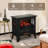 Apria 25" WiFi Electric Fireplace Infrared Heater with Crackling Sound, Timer, Remote Control 1400W-370182627