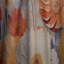 Fiery Blooms III orange et beige Matilda - rideau souci - obscurcissant velours - 1 panneau-1891531119