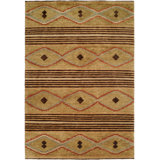 Graviett Wool Southwestern Area Rug in Beige