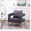 Fauteuil d'appoint rembourré Lenola, gris-1409263580