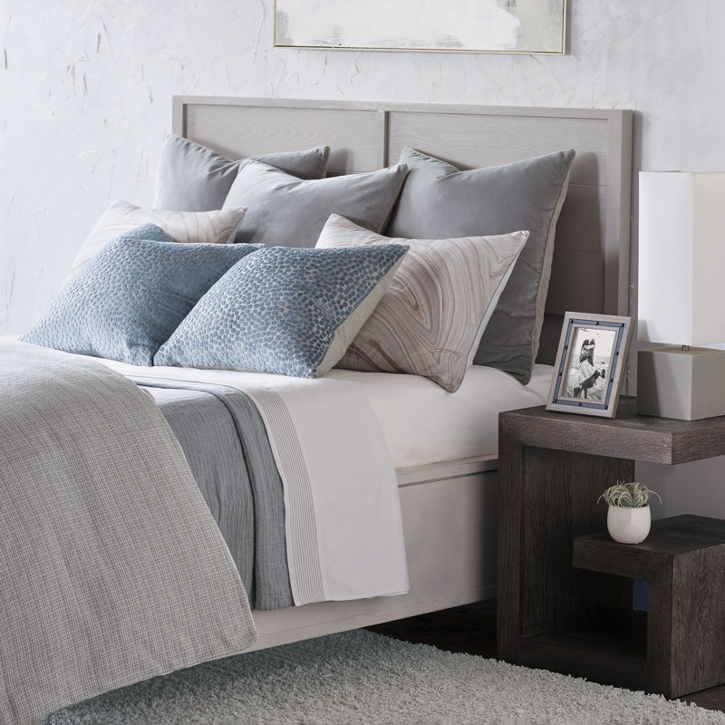 Drap plat Marsden Fine Linen par Thom Filicia, Drap plat pour lit simple, Colombe