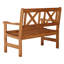 Bradon Solid Wood Pine Outdoor Bench-38420799-49501984
