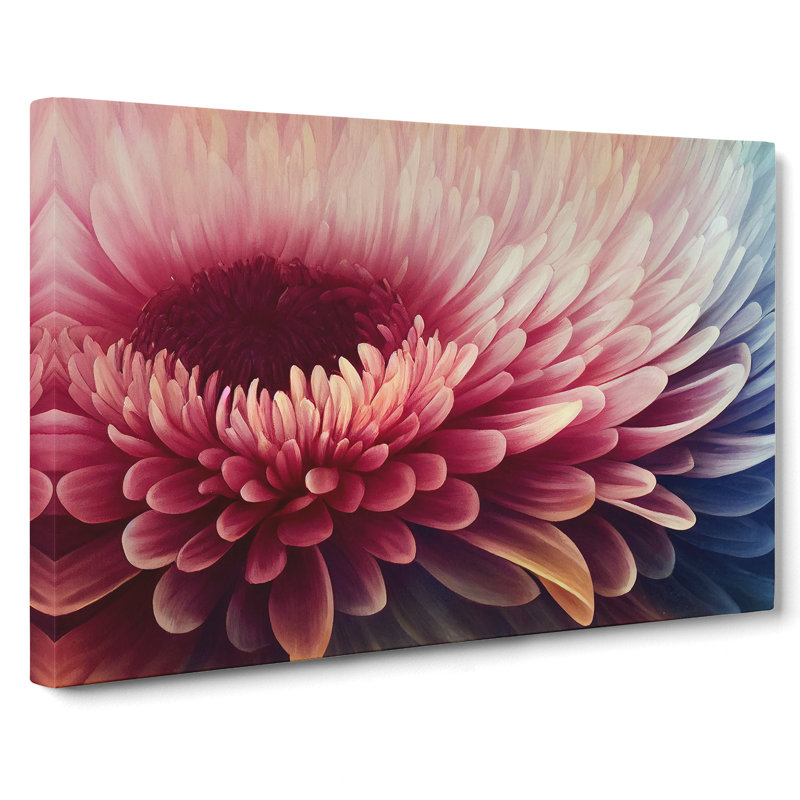 Chrysanthemum Flower - Wrapped Canvas