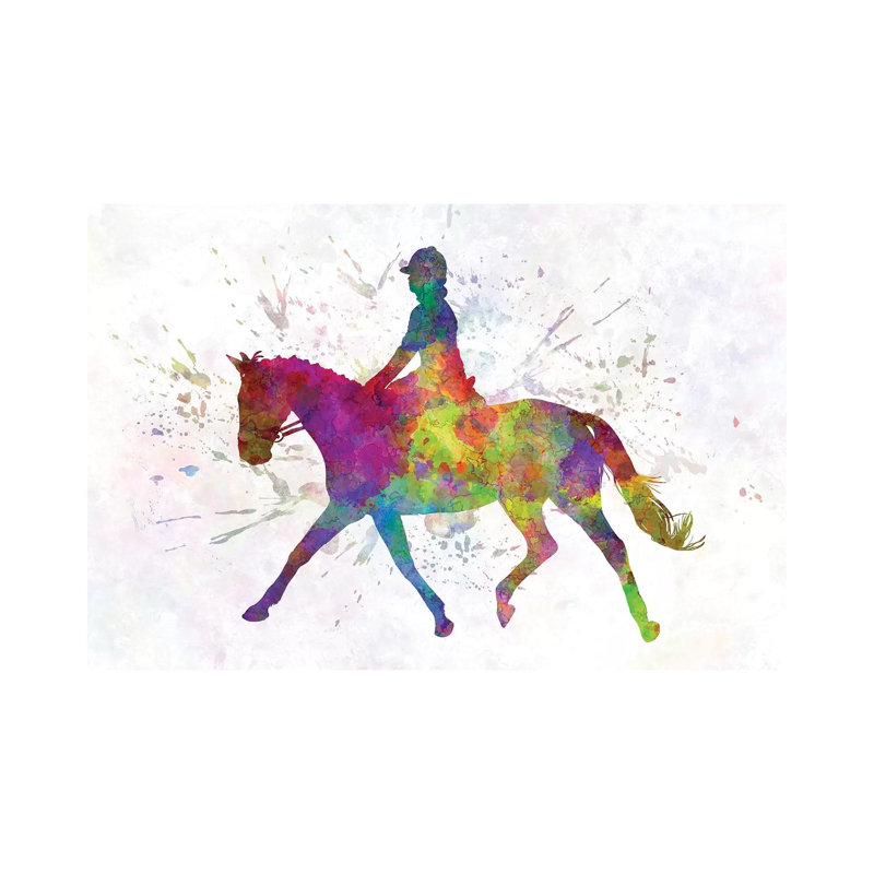 Horse Show V by Paul Rommer - Wrapped Canvas Painting, 45.72cm H x 66.04cm W x 1.91cm D