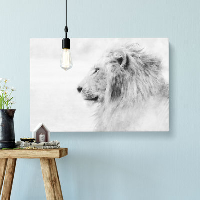 A Lion Painting - Wrapped Canvas