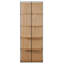 Gerald 87" Tall Oak Veneer Bookcase, Natural