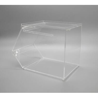 Acrylic box candy display dispenser for the retail food store