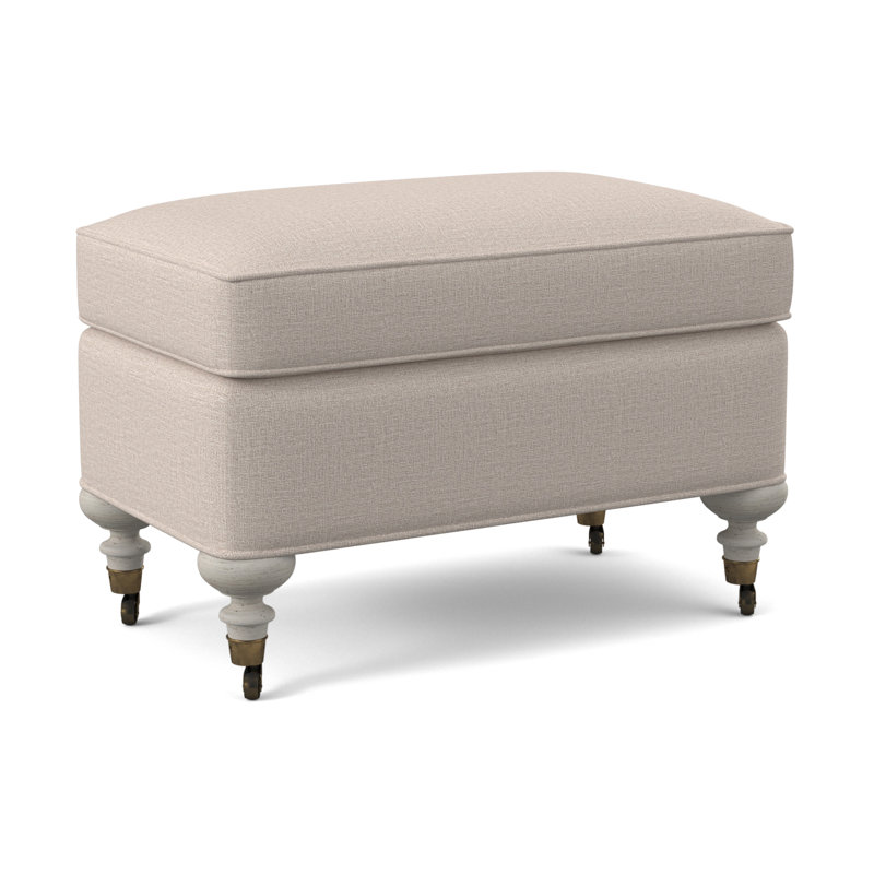 Devan Ottoman, Elise Linen, Bisque