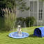 Dog Splash Pad Pet Sprinkler Mat for Garden Patio 170 cm Blue