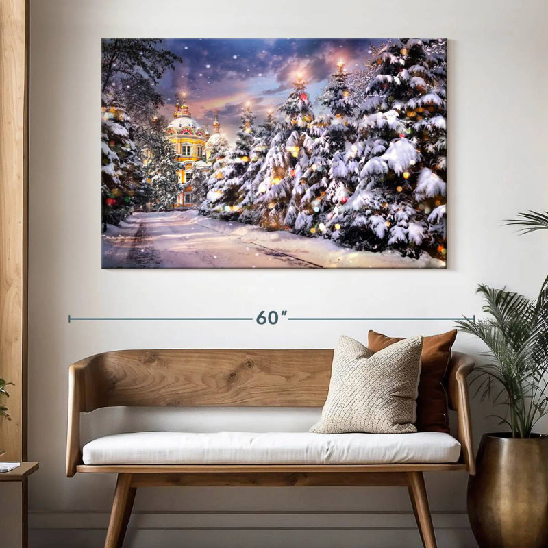 Christmas Tree Lane, H 34 po x l 51 po