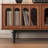 French retro design solid wood TV cabinet