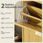 Armoire de rangement pour chaussures 20 paires avec 2 tiroirs rabattables-1095550379-1095550381