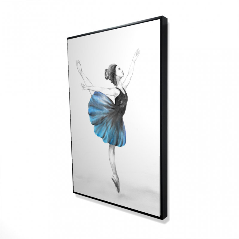 "Petite ballerine bleue" sur toile