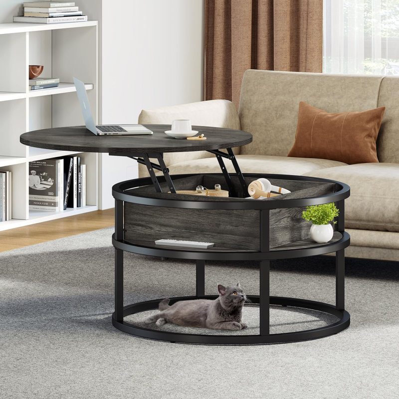 Granli Coffee Table, Black, Dark Gray