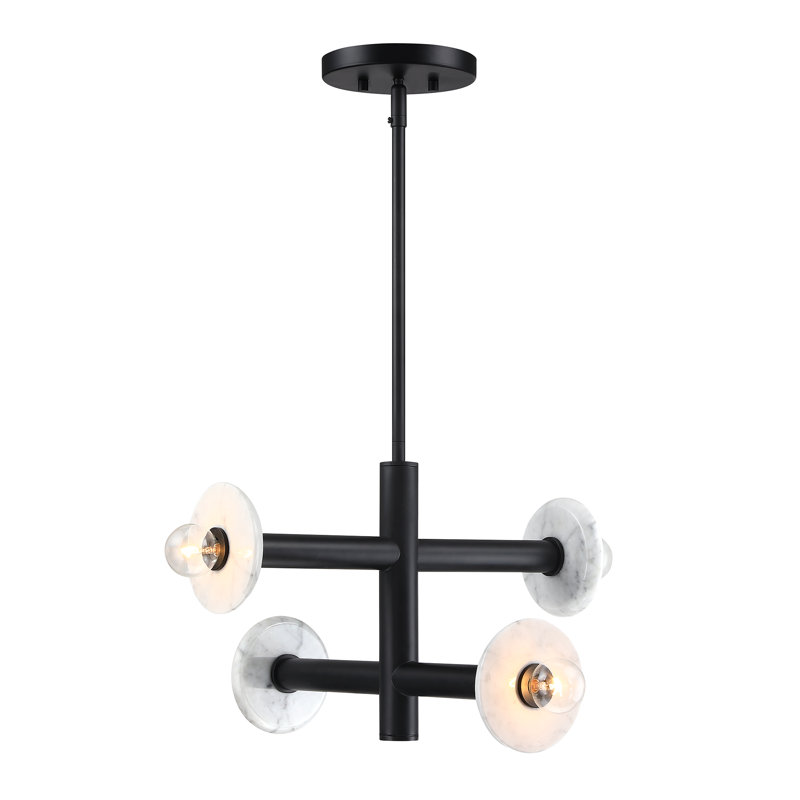Wilfrid Semi Flush Mount, Matte Black