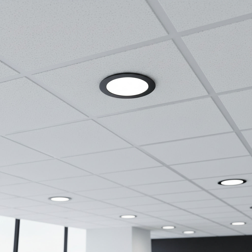 Rackhams Black 12 Watt Low Profile Downlight - Image 2