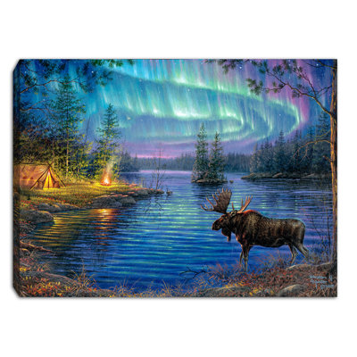 Northern Night 8x6 Mini Lighted Easel Back Canvas