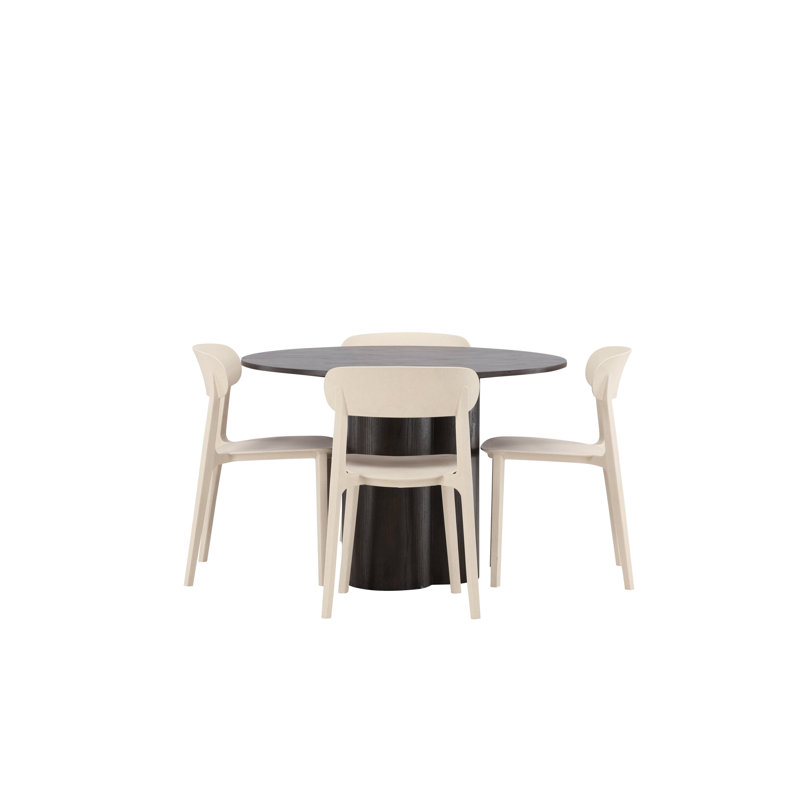 Sonoma 4 - Person Dining Set, Brown