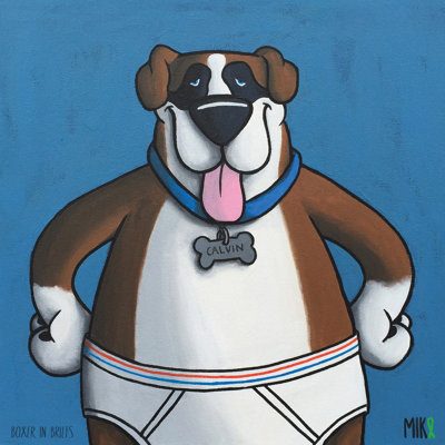 " Boxer In Briefs " by Mike Taylor