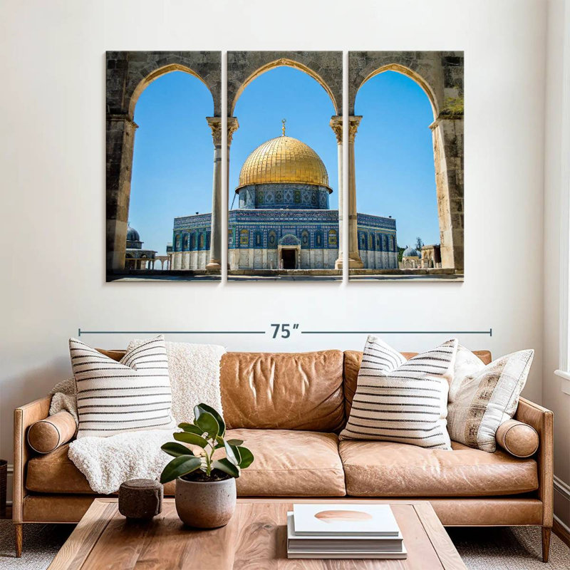 Rorry Dome Of The Rock Temple, 42" H x 65" W