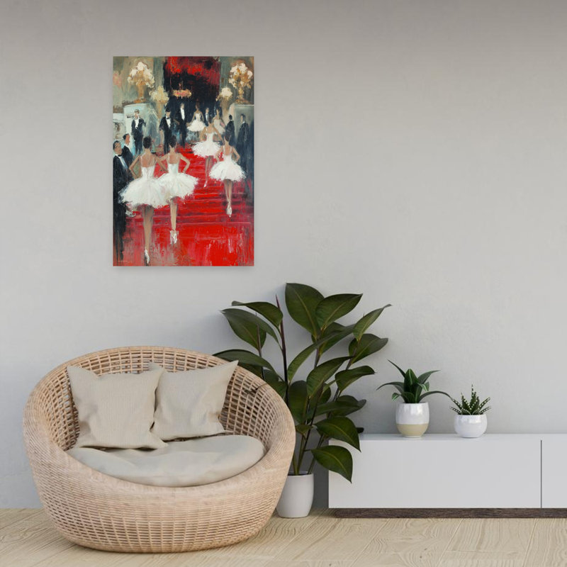 Grace and Glamour, art mural contemporain, H 24 po x l 16 po