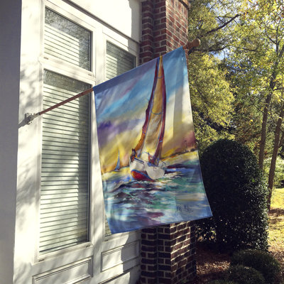 Double Sided 40 in. H x 28 in. W Polyester House Flag