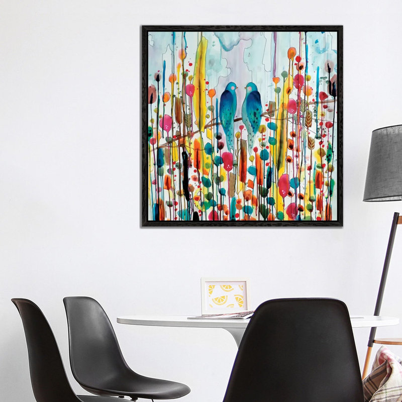 We by Sylvie Demers - Print on Canvas, 93.98 cm H x 93.98 cm W, Black Floater Framed