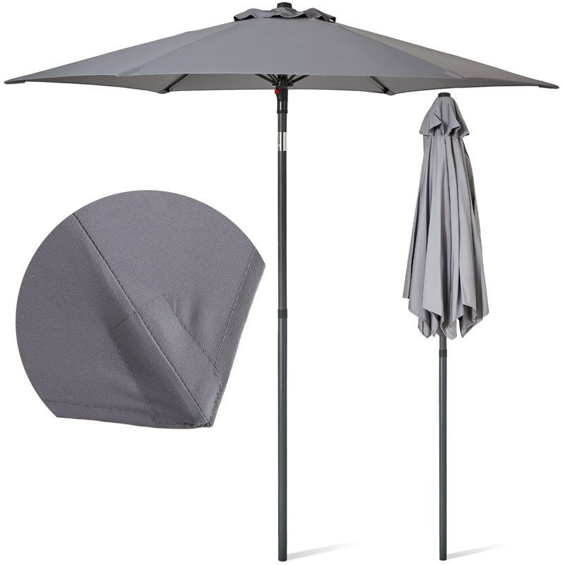 196cm Beach Parasol, Grey
