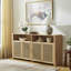63" Mid Century Modern Rattan Sideboard Buffet Cabinet With Storage-2014920160