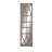 Wood Window Pane Inspired Panel Brown Wall Mirror with Galvanized Metal Frame