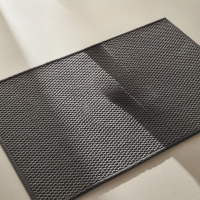 Tapis de salle de bain antidérapant, lavable, ultra-absorbant