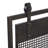Metal Suspended Grid Single Panel Geometric Fireplace Screen with Bolted Detailing-1260668398