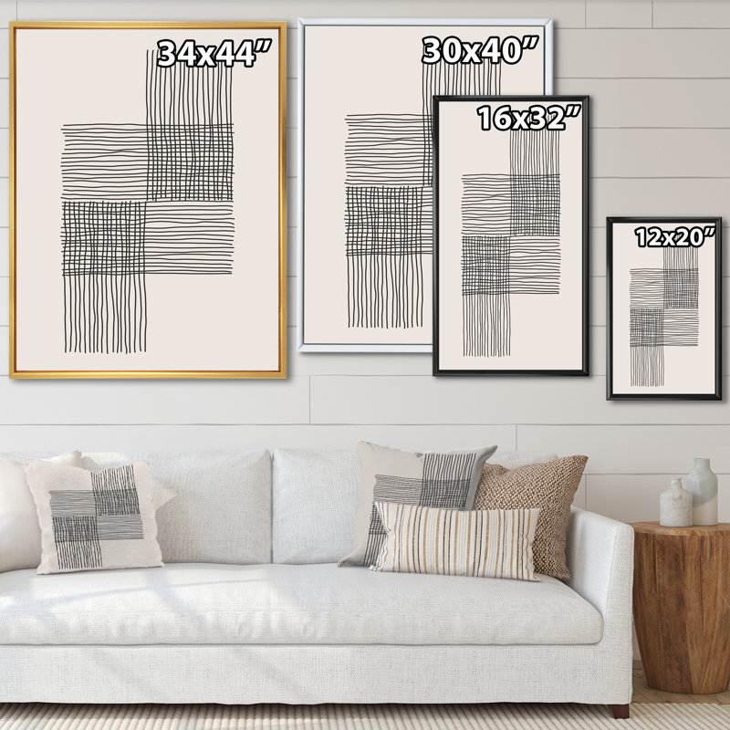 «Minimal Geometric Compostions of Elementary Forms XIX», reproduction sur toile, H 46 po x l 36 po x 1,5 po