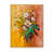 Toile avec cadre flottant brun
